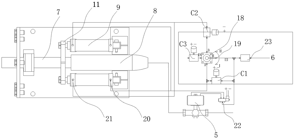 A watch clamp with self-locking device