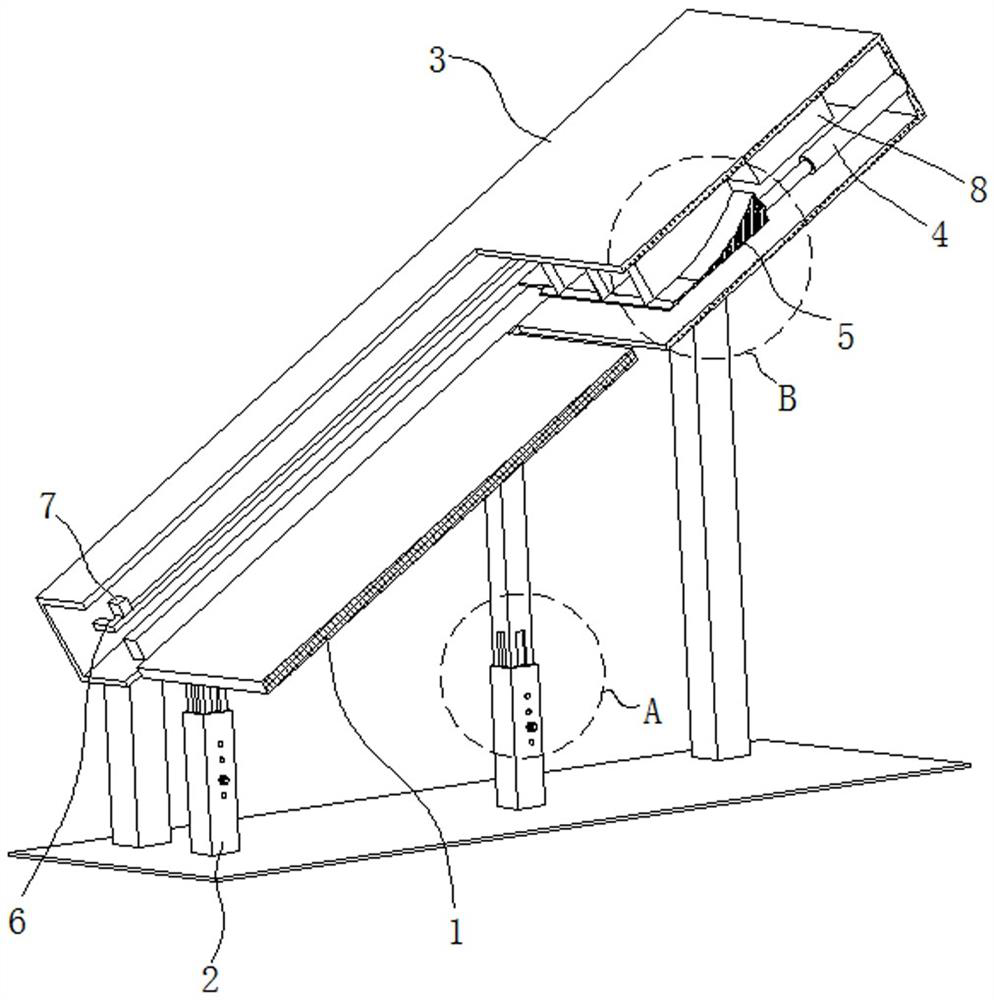 Efficient snow melting system of photovoltaic power station and management method of efficient snow melting system