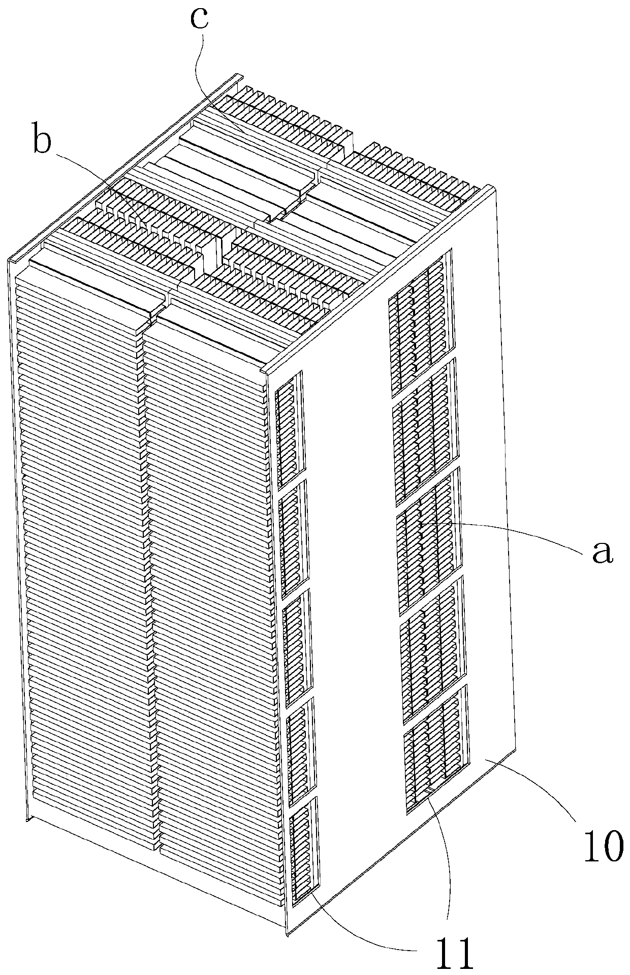 Semiconductor heat exchanger assembly and semiconductor air conditioner