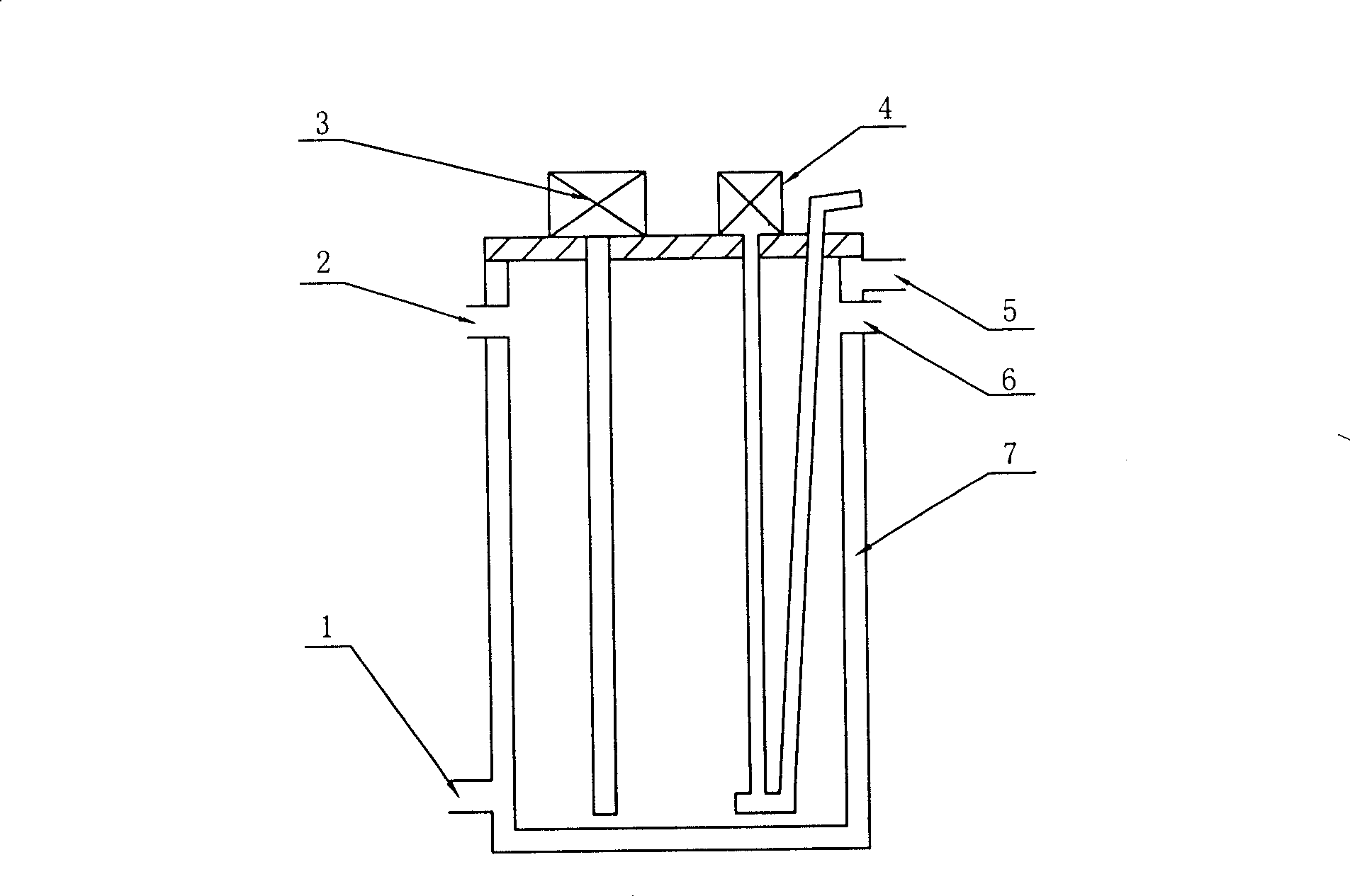 Treatment process for industrial wastewater of yellow phosphorus production