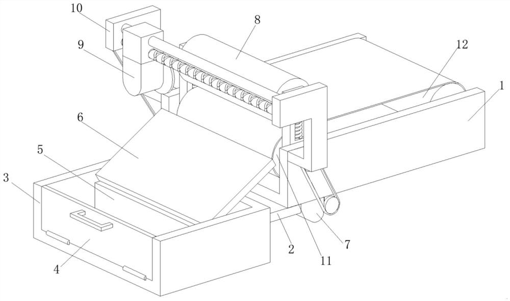 Cutting and slitting device for composite board and using method of cutting and slitting device