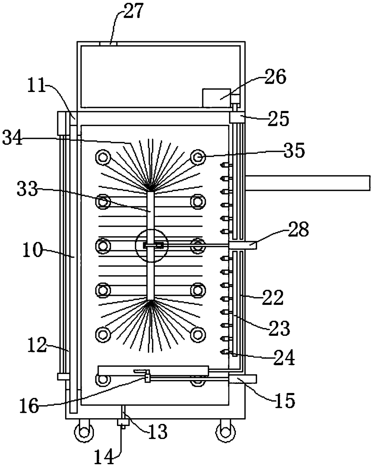 Full-automatic pedestal urinal cleaning device