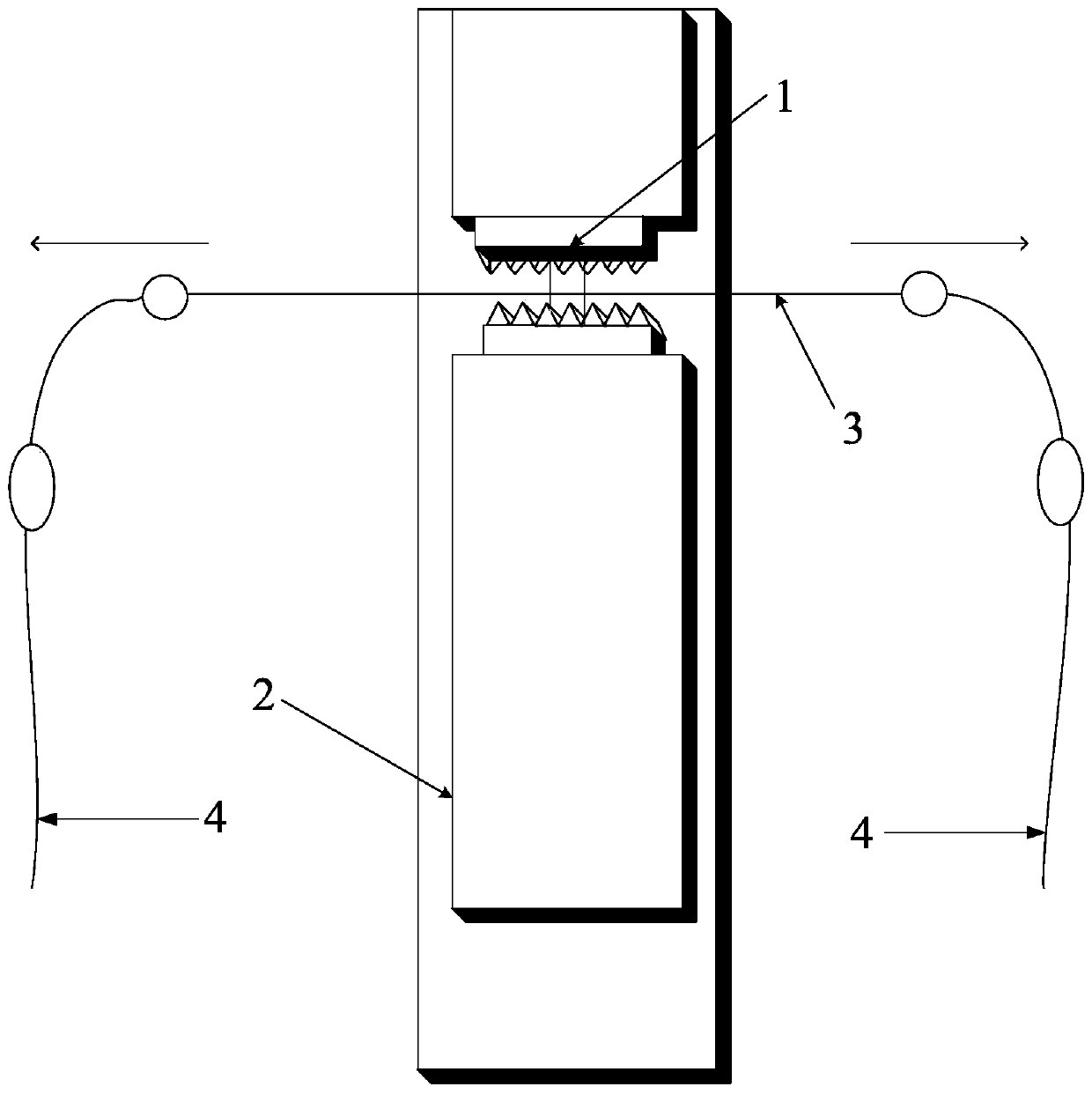 Device and method for testing micro-bending loss of optical fiber in OPLC cable