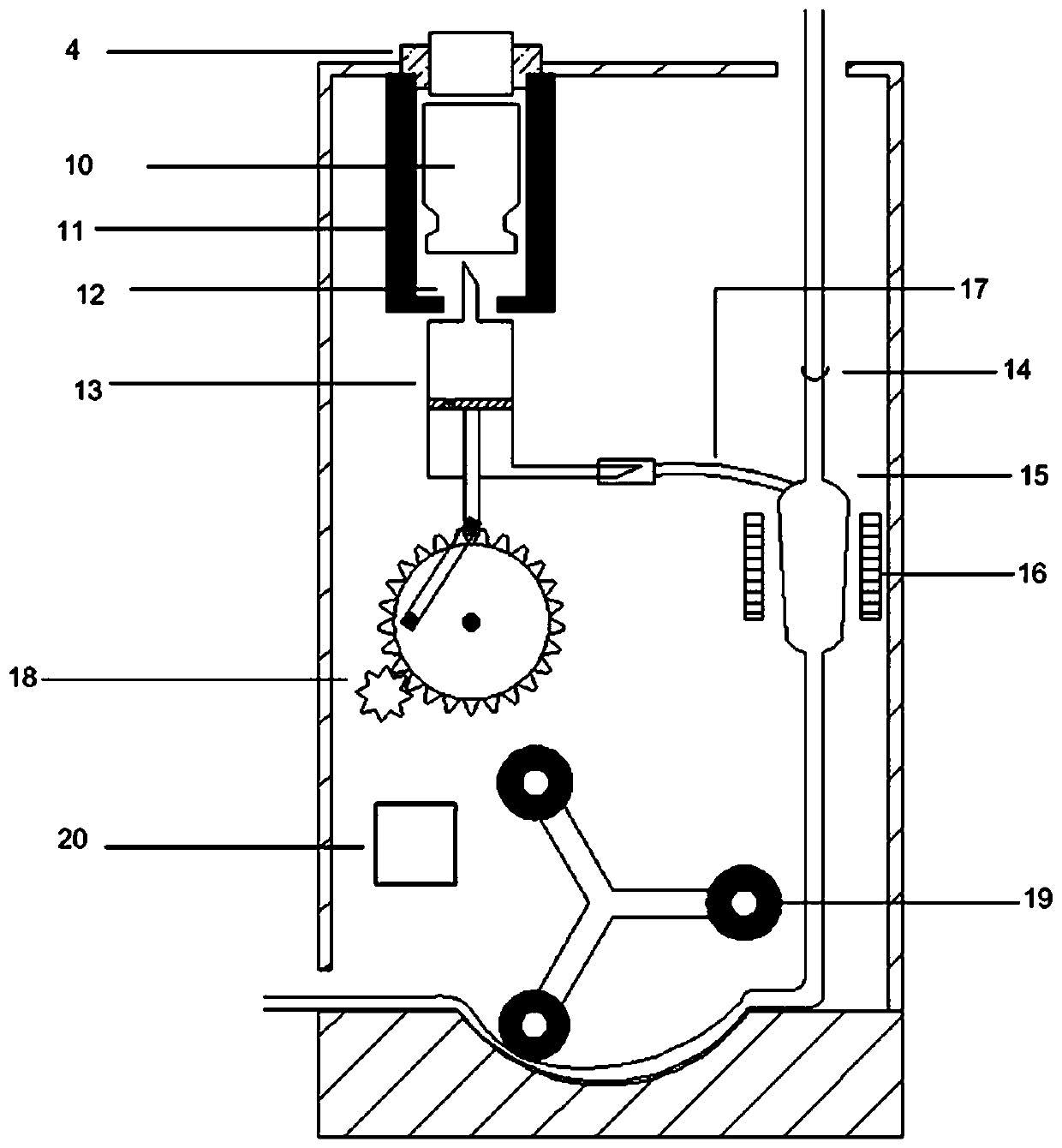 A new type of pressurized infusion device with refrigerated side tube drug delivery function