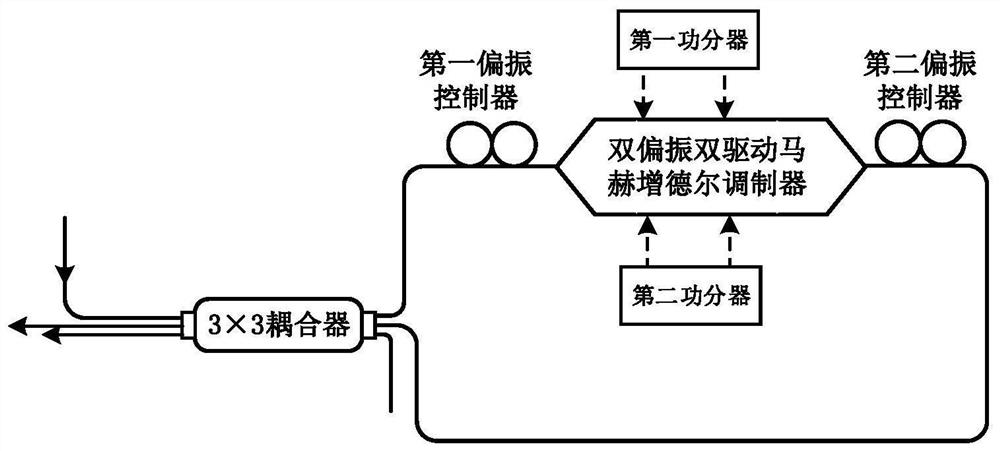 Arrival angle measuring device based on microwave photon auxiliary phase discrimination