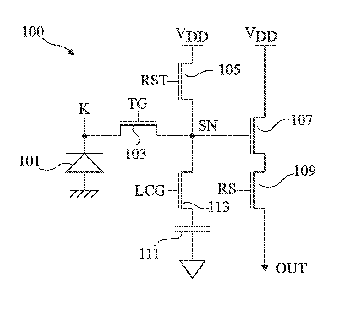 Dual conversion gain image sensor cell