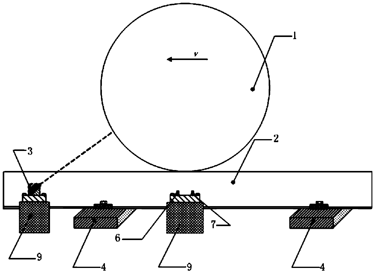 Contactless vehicle wheel diameter dynamical measuring device and method