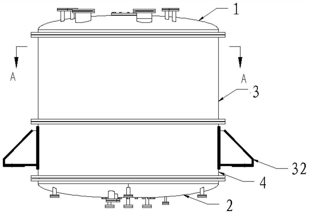 Experimental model for sodium-cooled pool type fast reactor natural circulation experiment