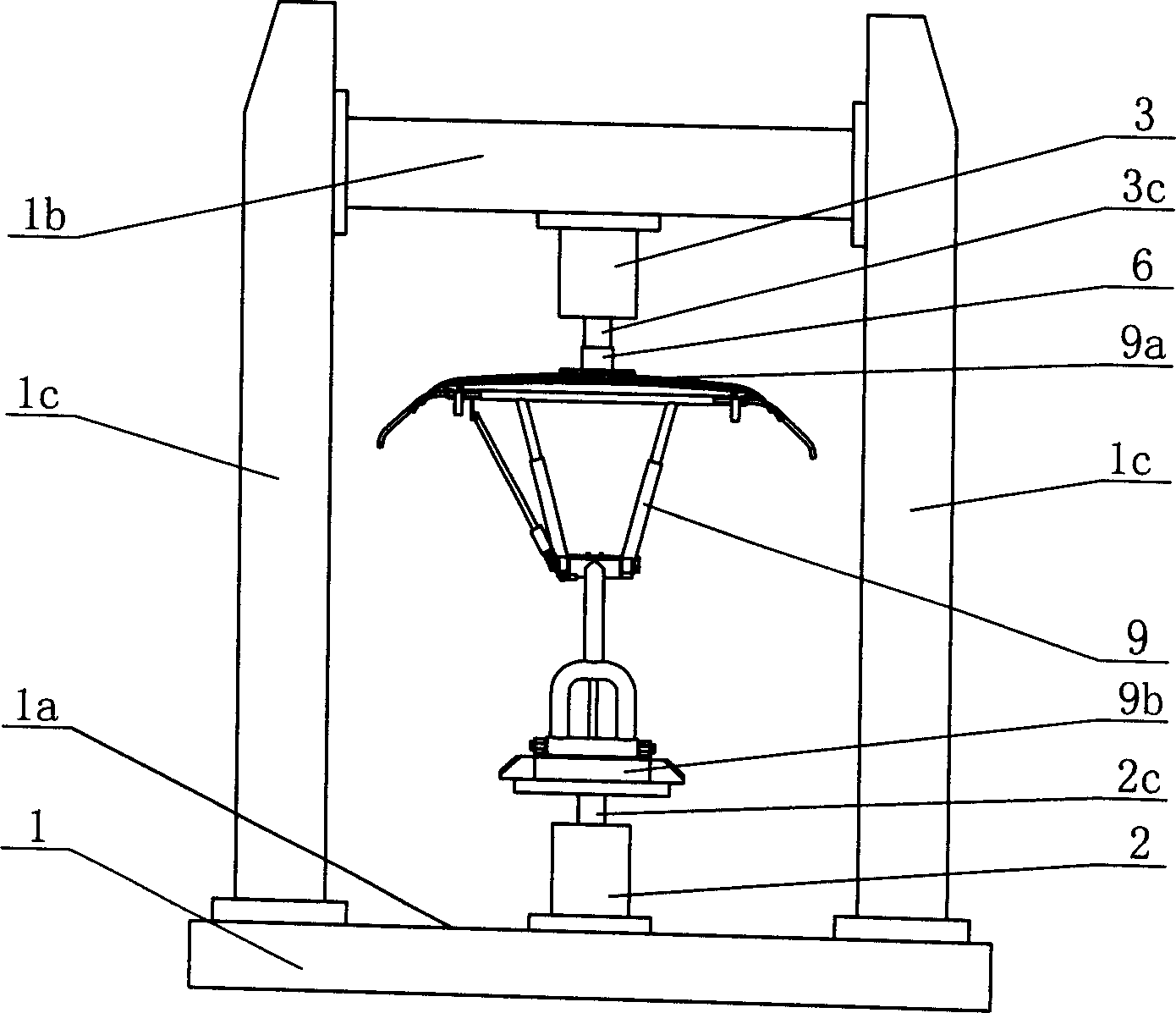 Bow net analogue test method and its special device