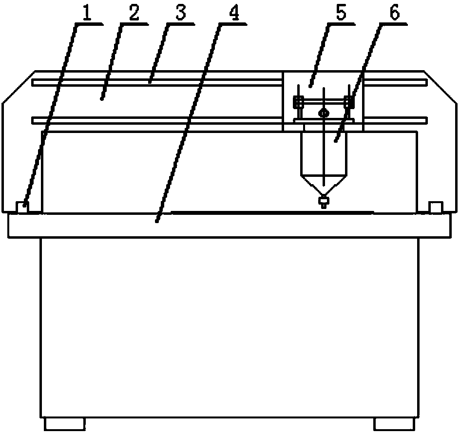 Powder coating machine special for vacuum glass