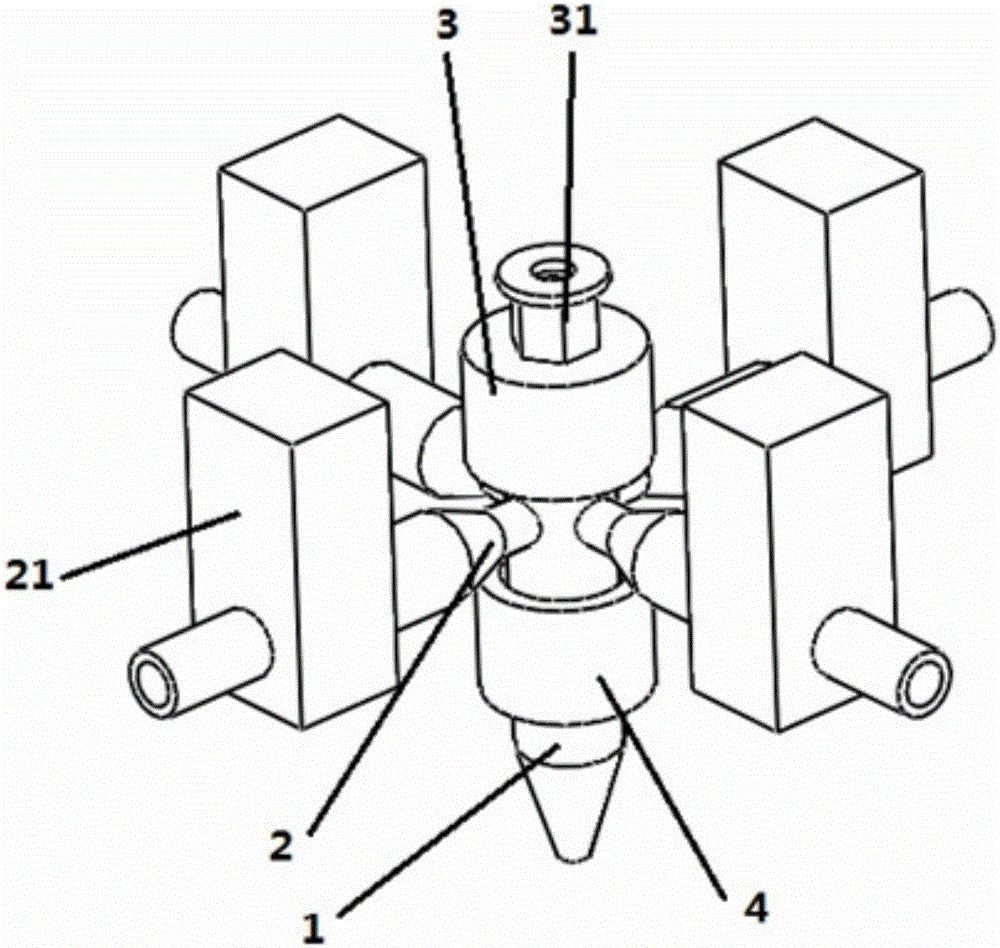 Multi-material 3D printing sprayer and operating method thereof