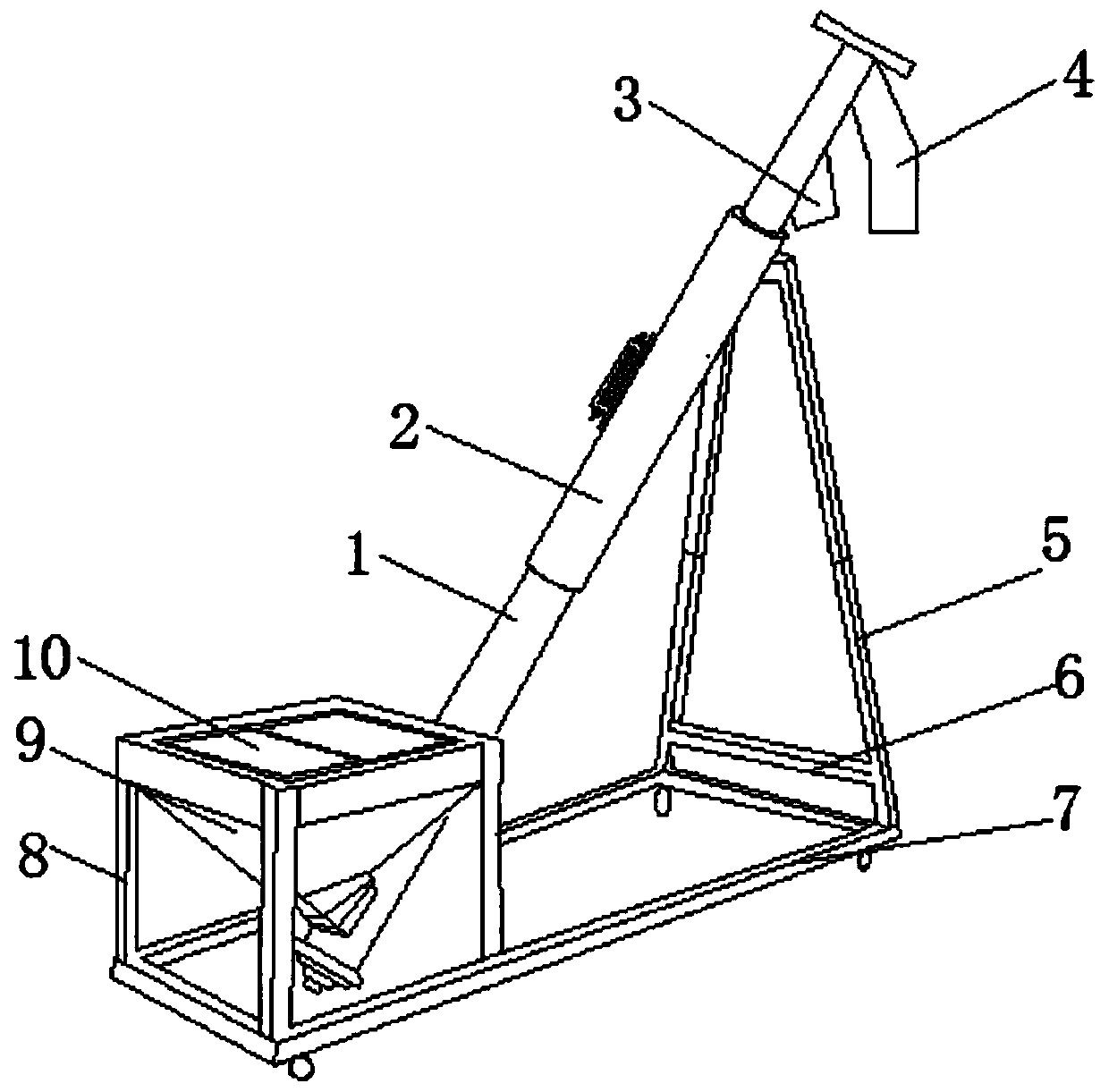 Feeding device of building concrete