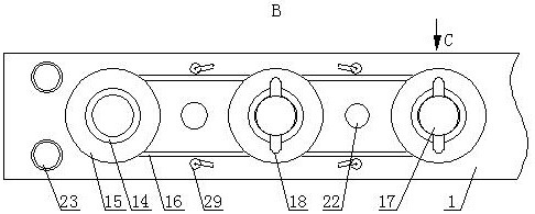 A kind of porous punching device for furniture board