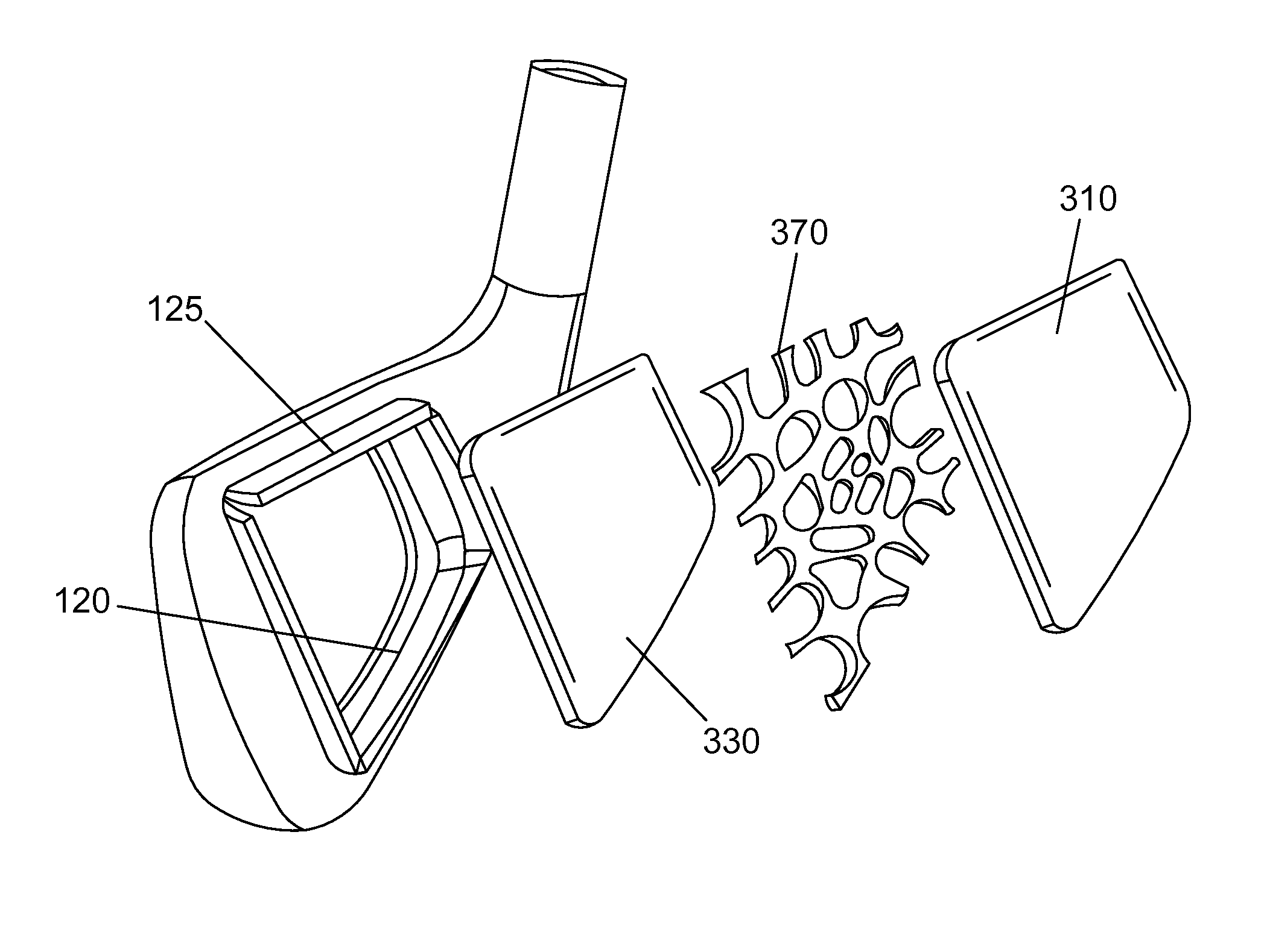 Golf club head comprising multiple materials