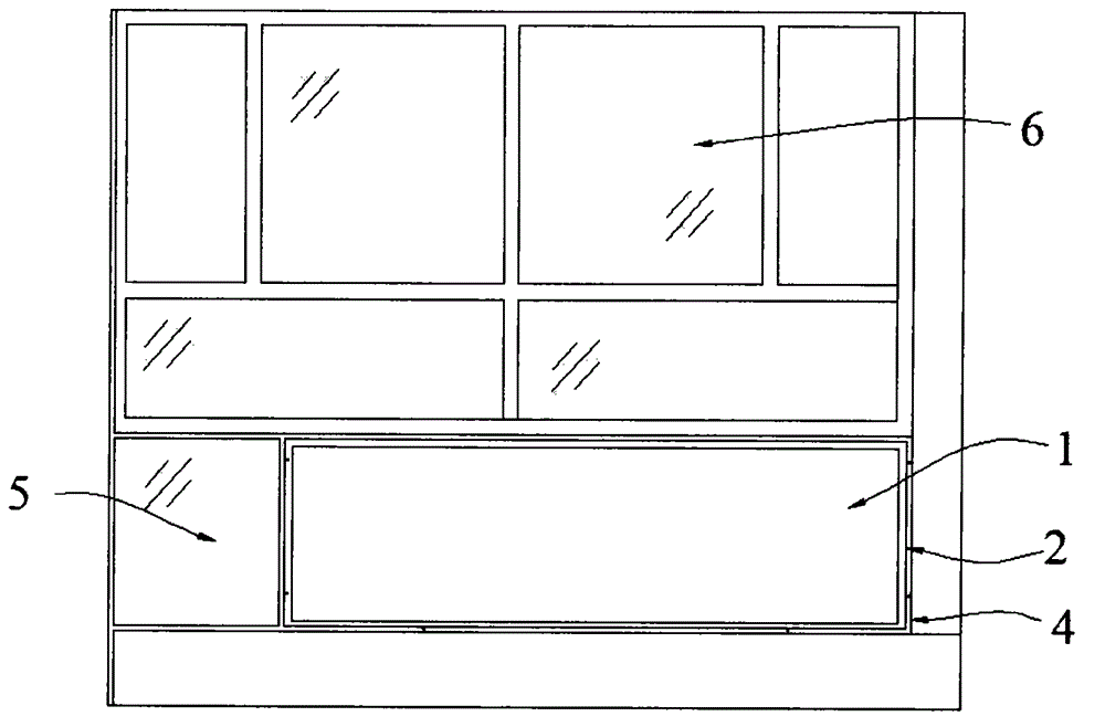 Sealed window integral type flat plate solar water heater and installation method thereof