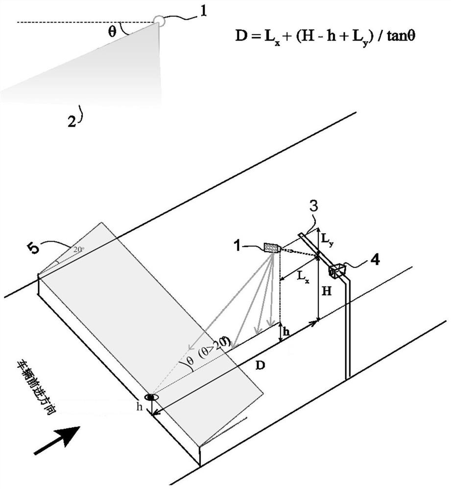 Method for reducing glare of light supplement lamp of road traffic system