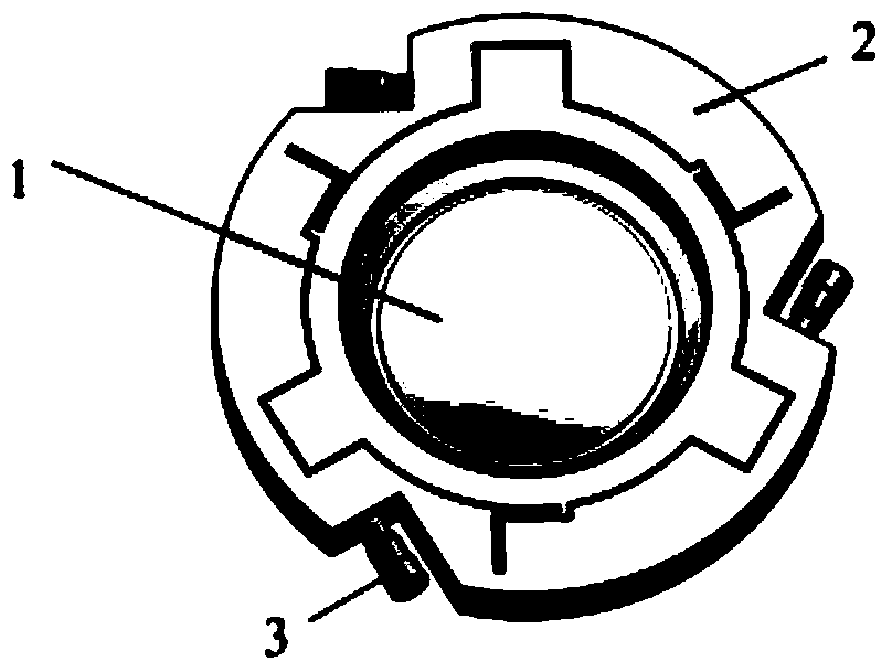 Lens X, Y, theta Z three-freedom-degree micro-moving adjusting device