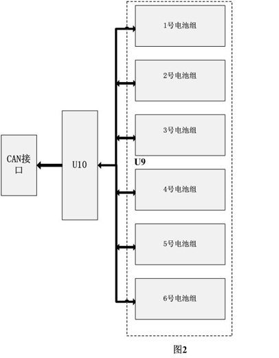 Device, system and method for detecting voltage of single batteries of serial lithium battery pack