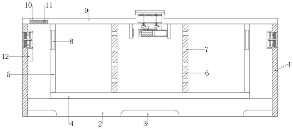 A shallow buried ground power cable trough box