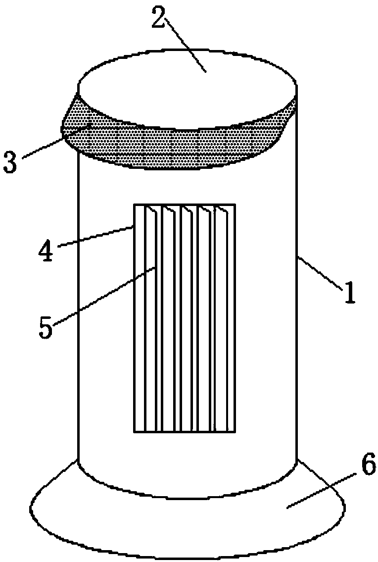 Vertical air conditioner housing with skid-resistant function