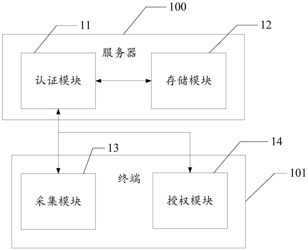 A software authorization system and method based on biometric identification