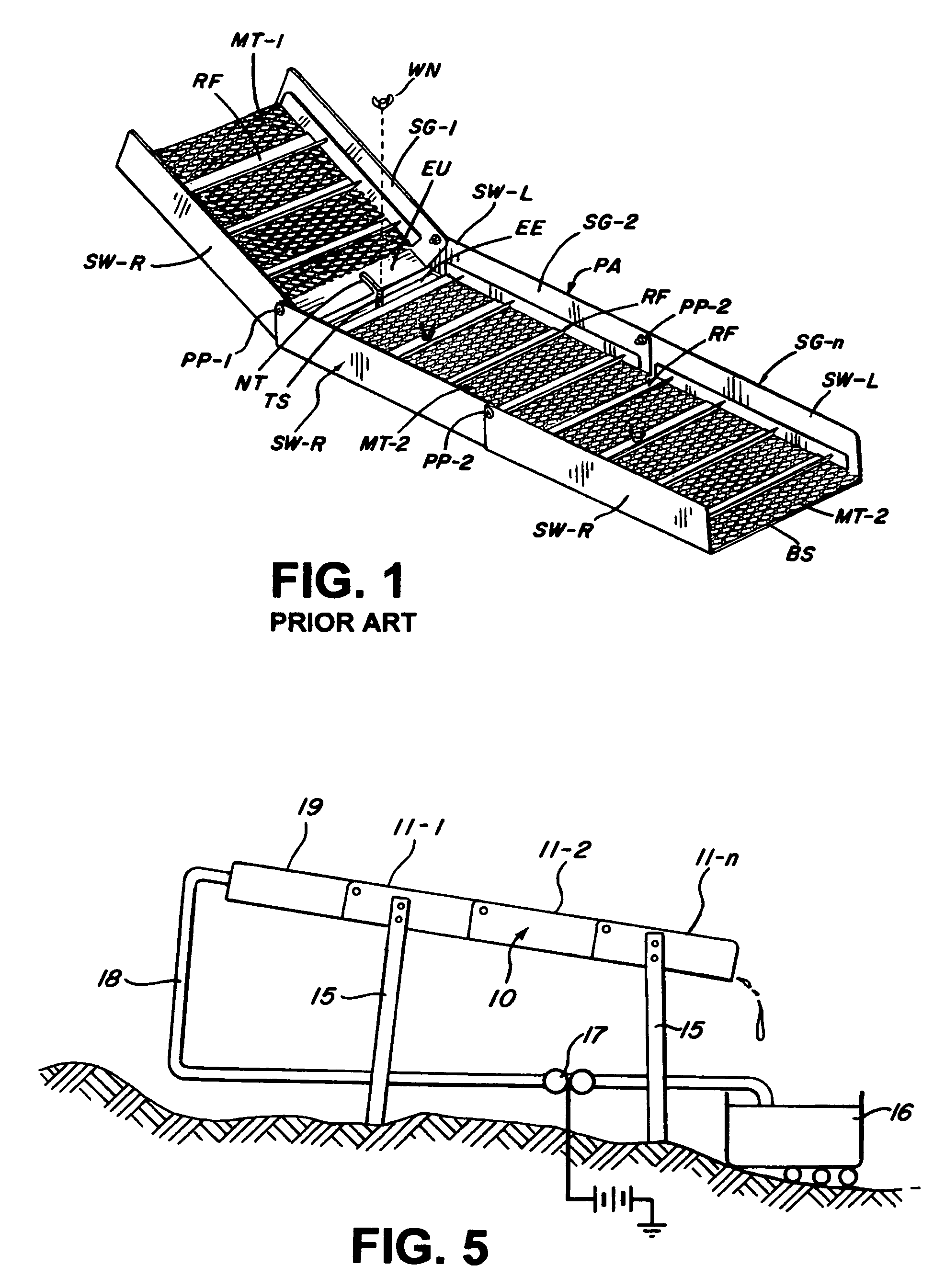 Collapsible sluice box