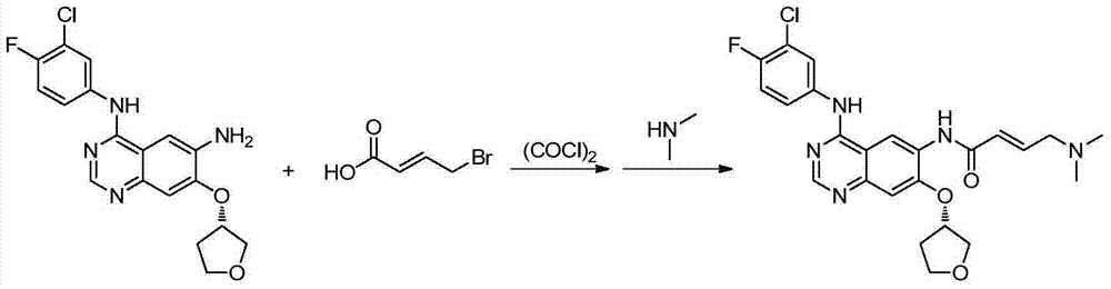 Preparation method for afatinib compound