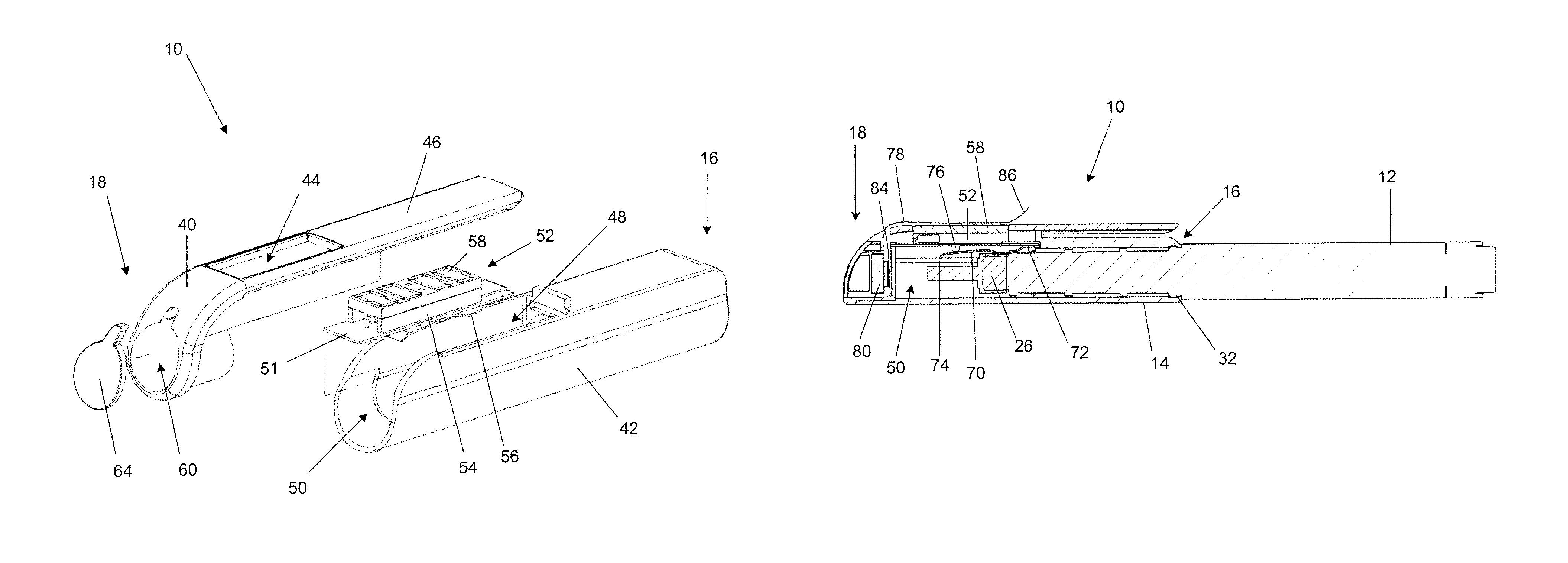 Replaceable cap for a dosing device