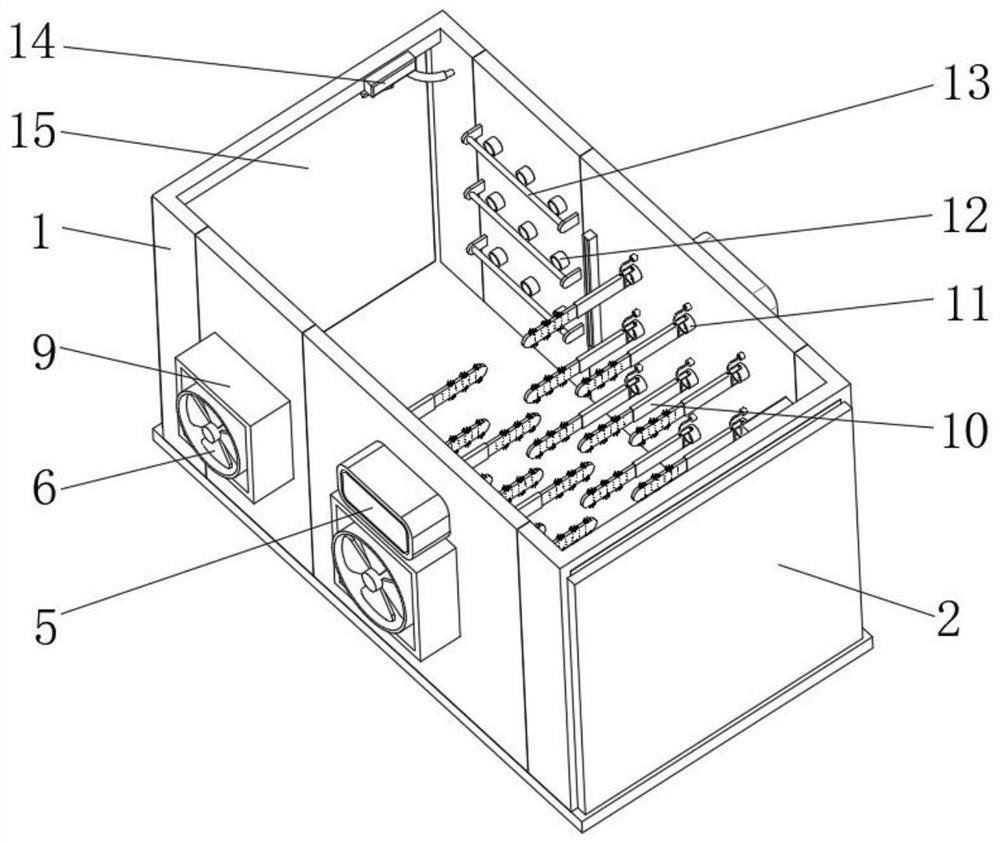 Efficient sterilization and disinfection device for medical protective clothing