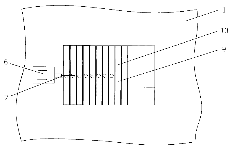 Lampblack absorber with area-adjustable air inlet of fragmented deflector type