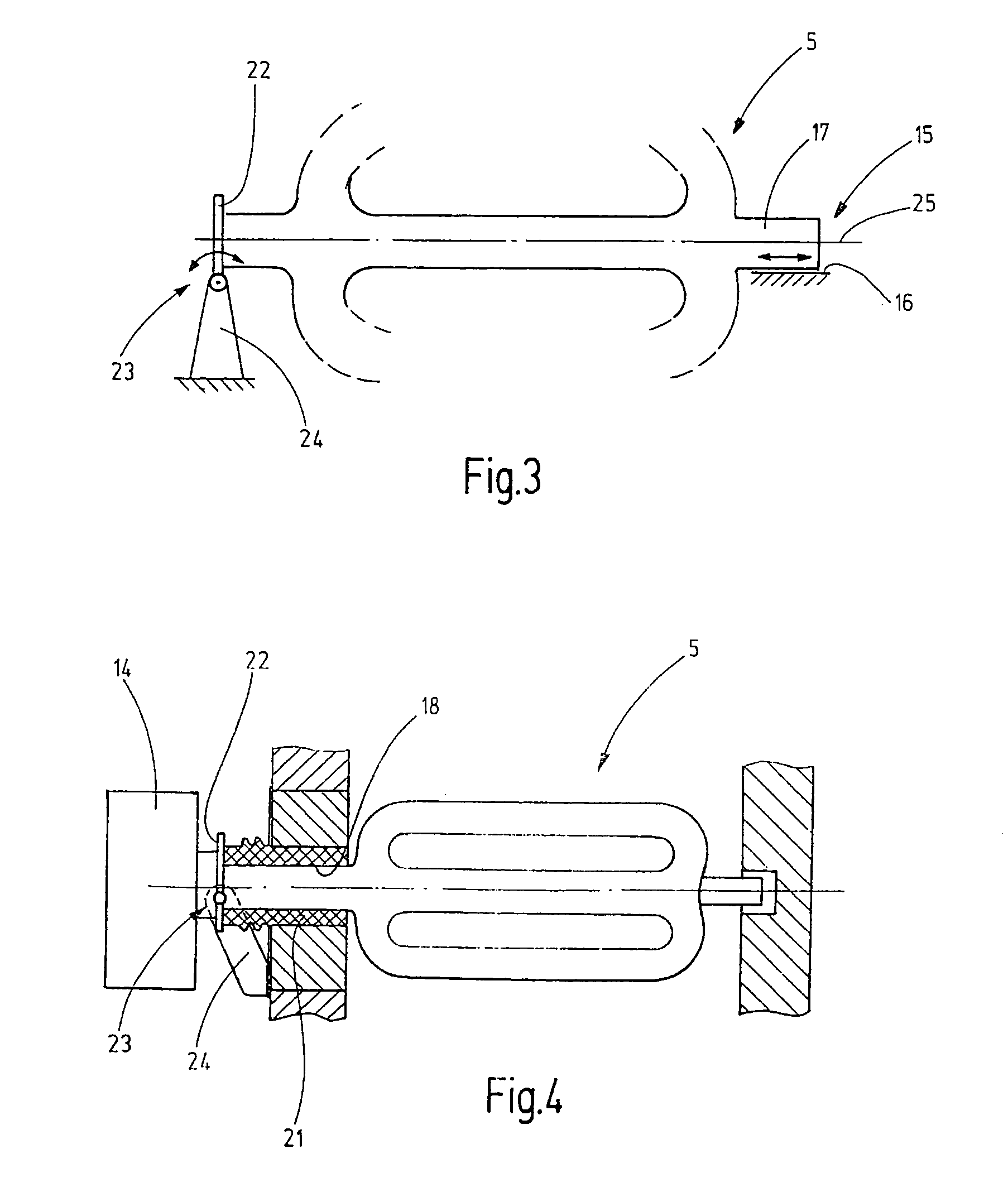 Radiant heating arrangement with distortion compensation