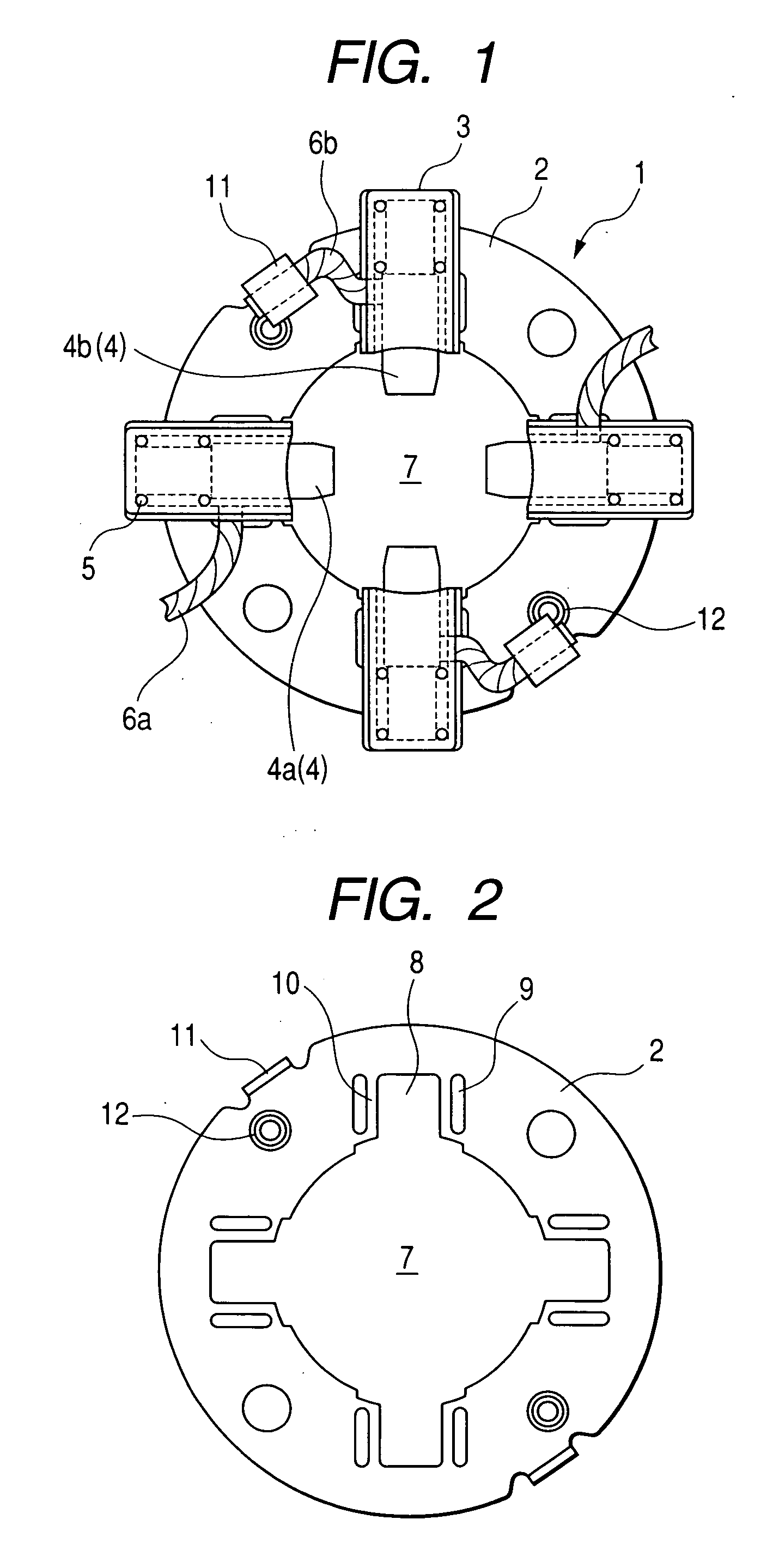 Brush holding device