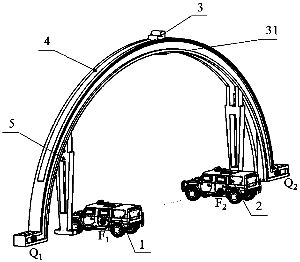 Radar equipment and radar countermeasure equipment synchronous training system, and practice method thereof