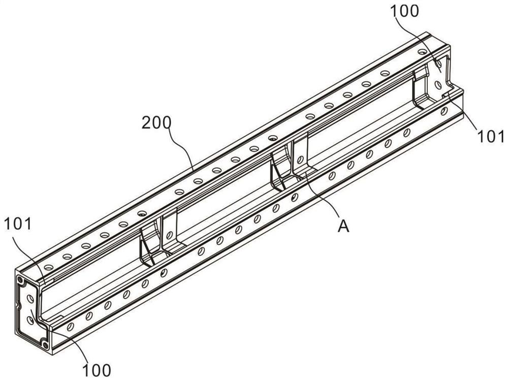 Aluminum alloy internal corner template and processing method thereof