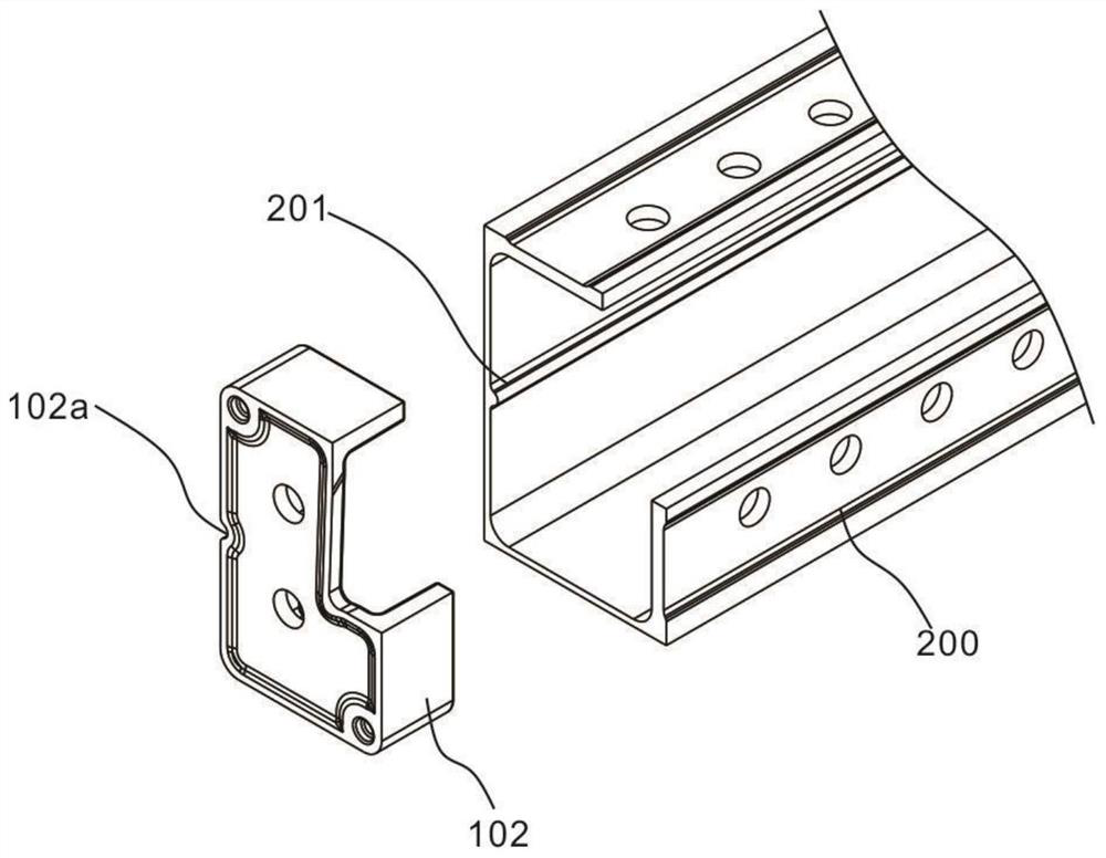 Aluminum alloy internal corner template and processing method thereof