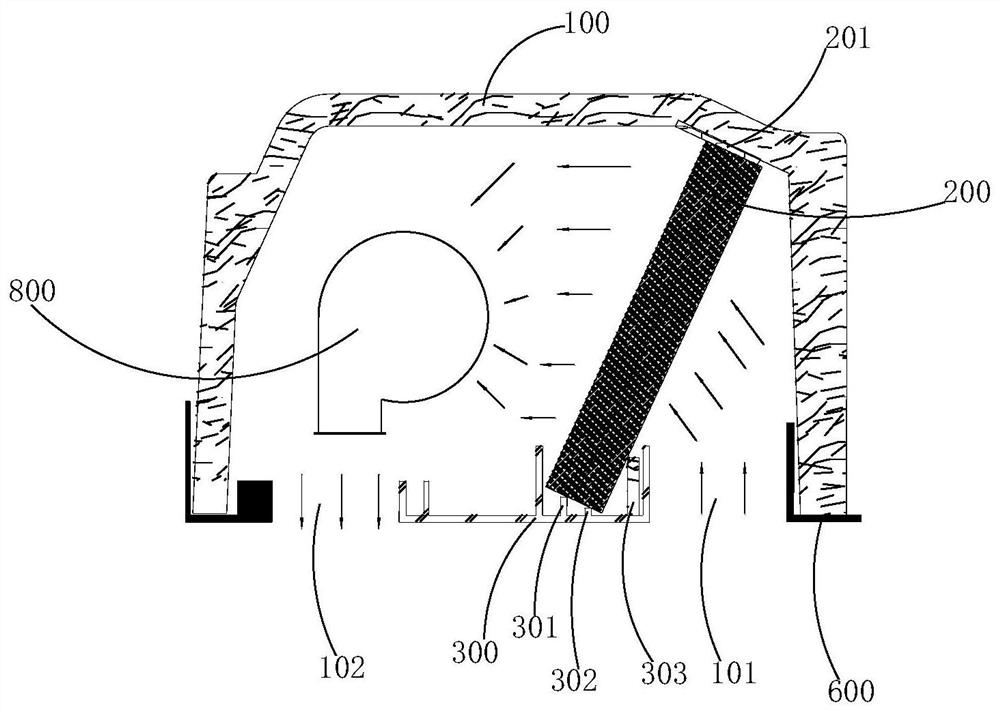 Evaporation device of vehicle air conditioner and commercial locomotive