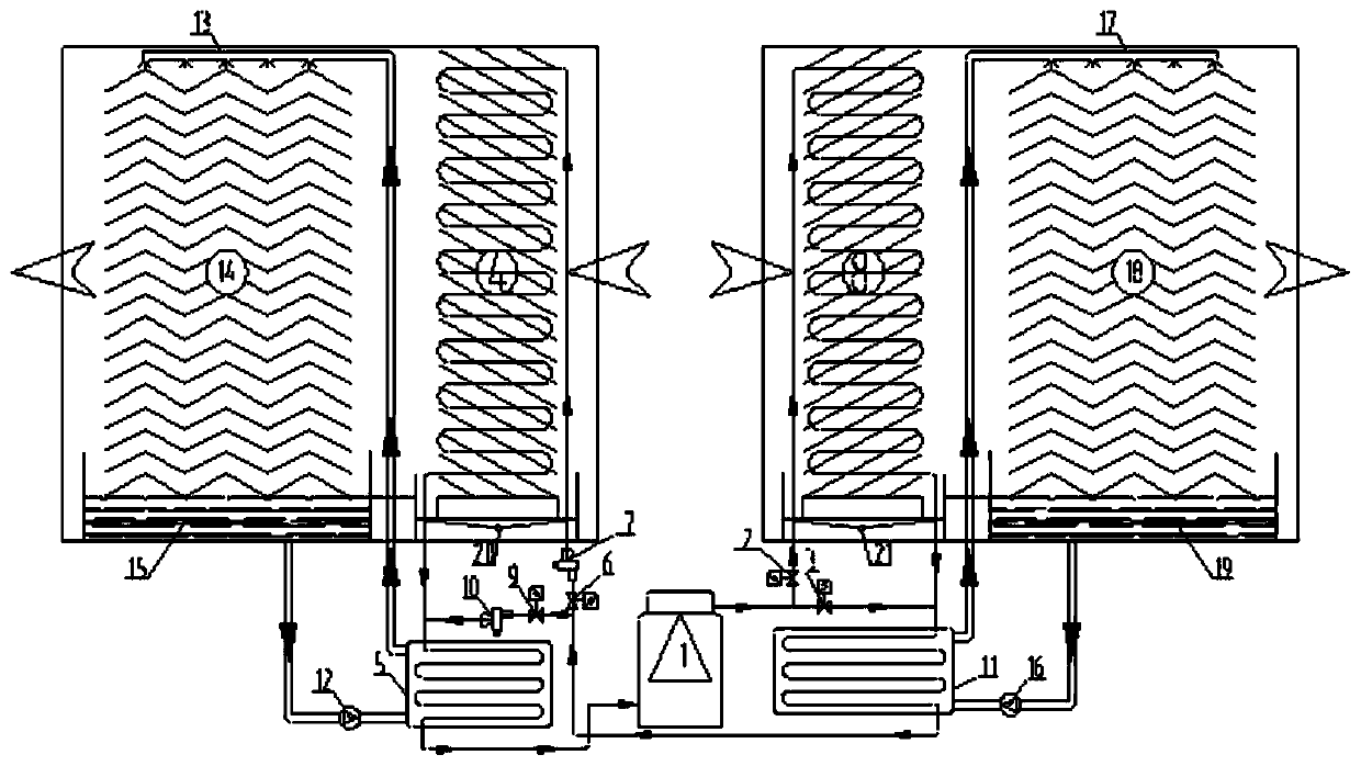 Heat pump driven direct expansion type temperature and humidity separately-controlled heat recovery type solution humidity adjusting fresh air unit