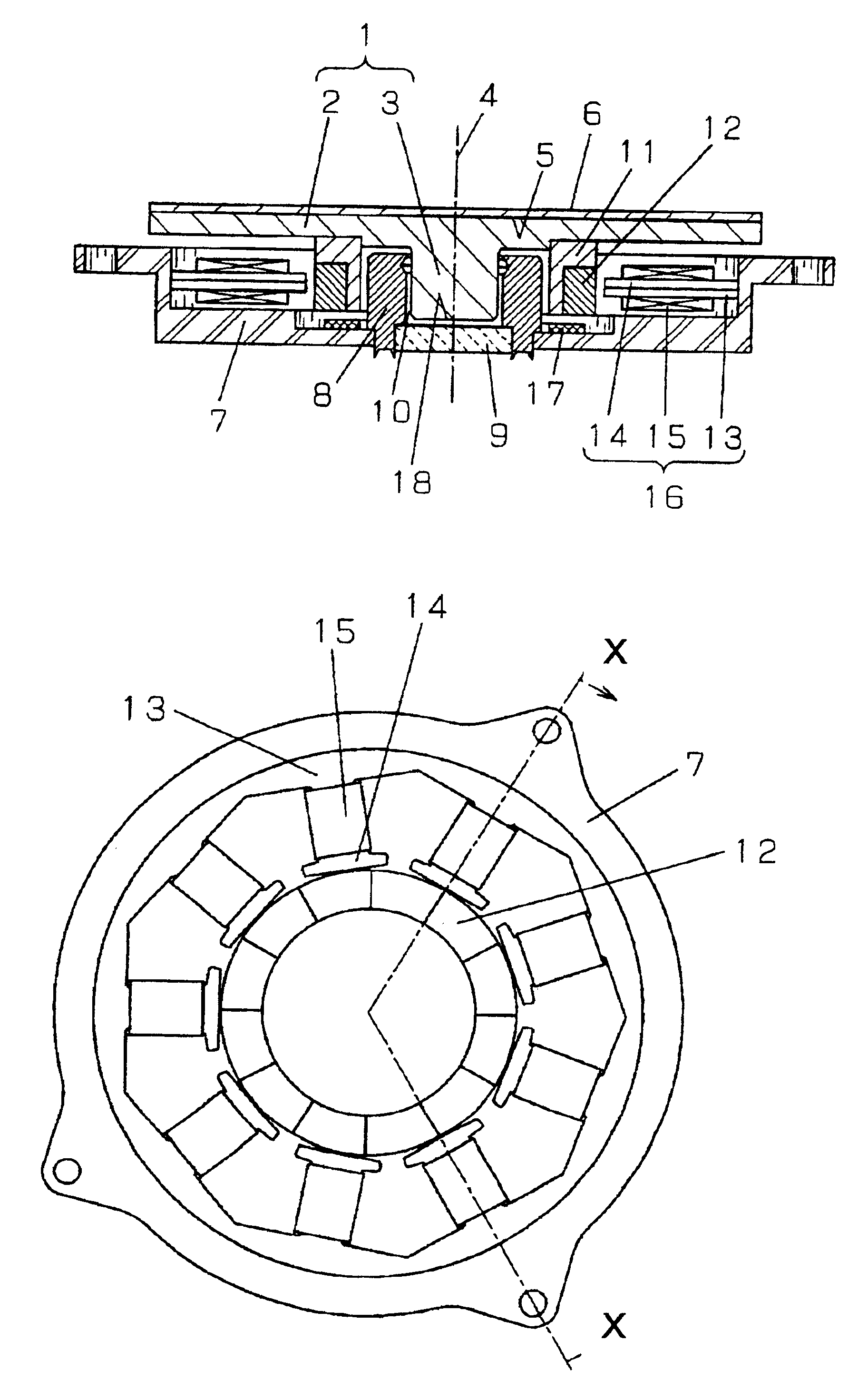 Rotor assembly, information-recording/-reproducing device using the rotor assembly and method of assembling the rotor assembly