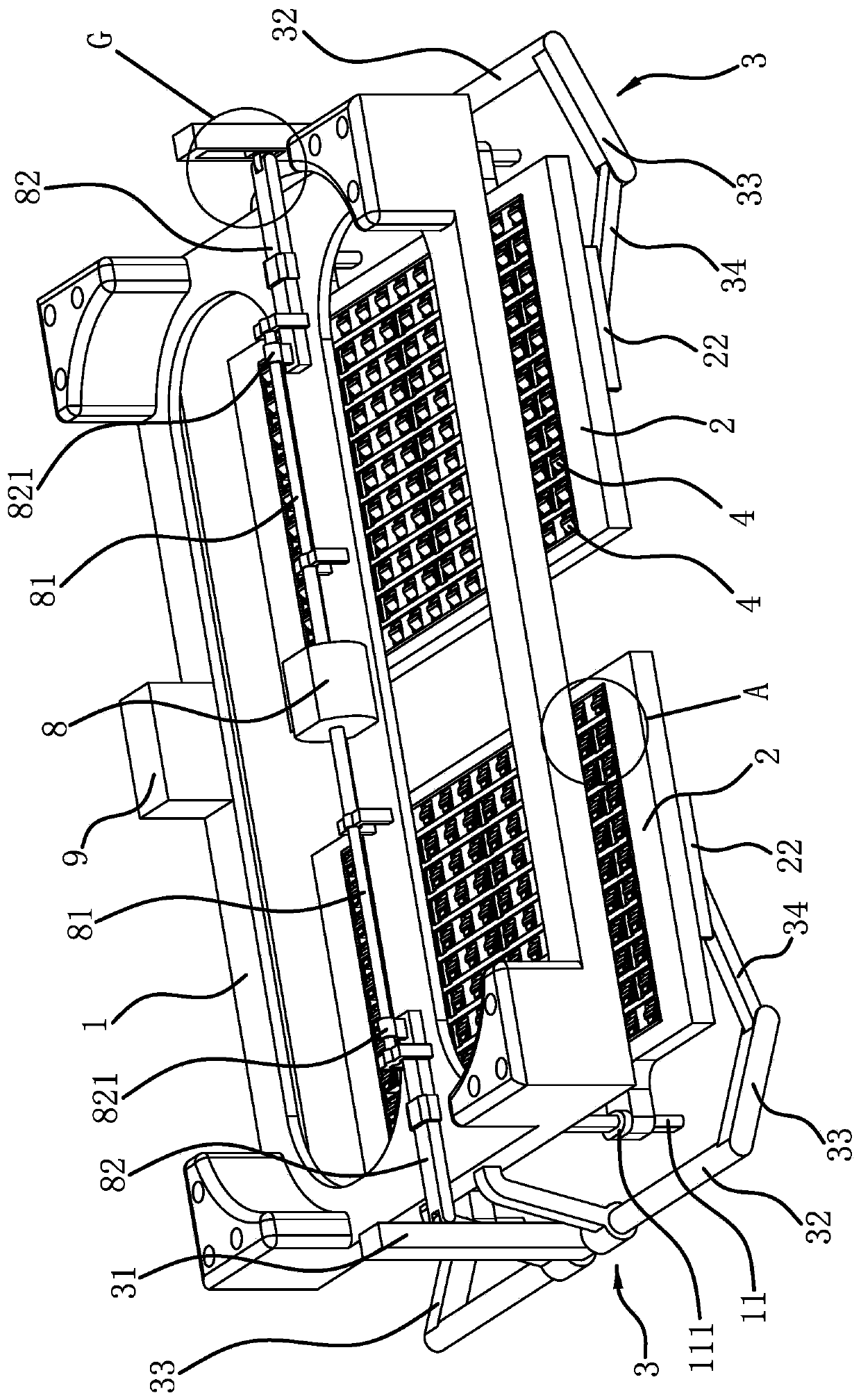 A new energy battery installation structure