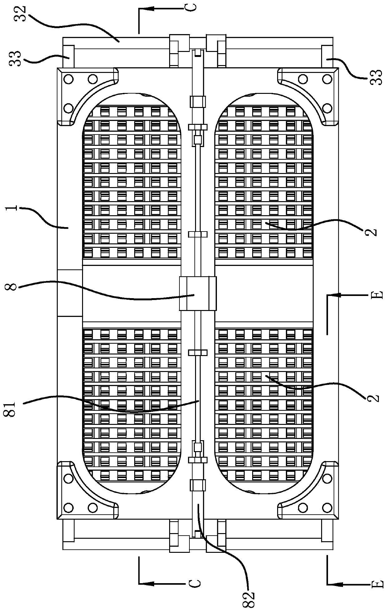 A new energy battery installation structure