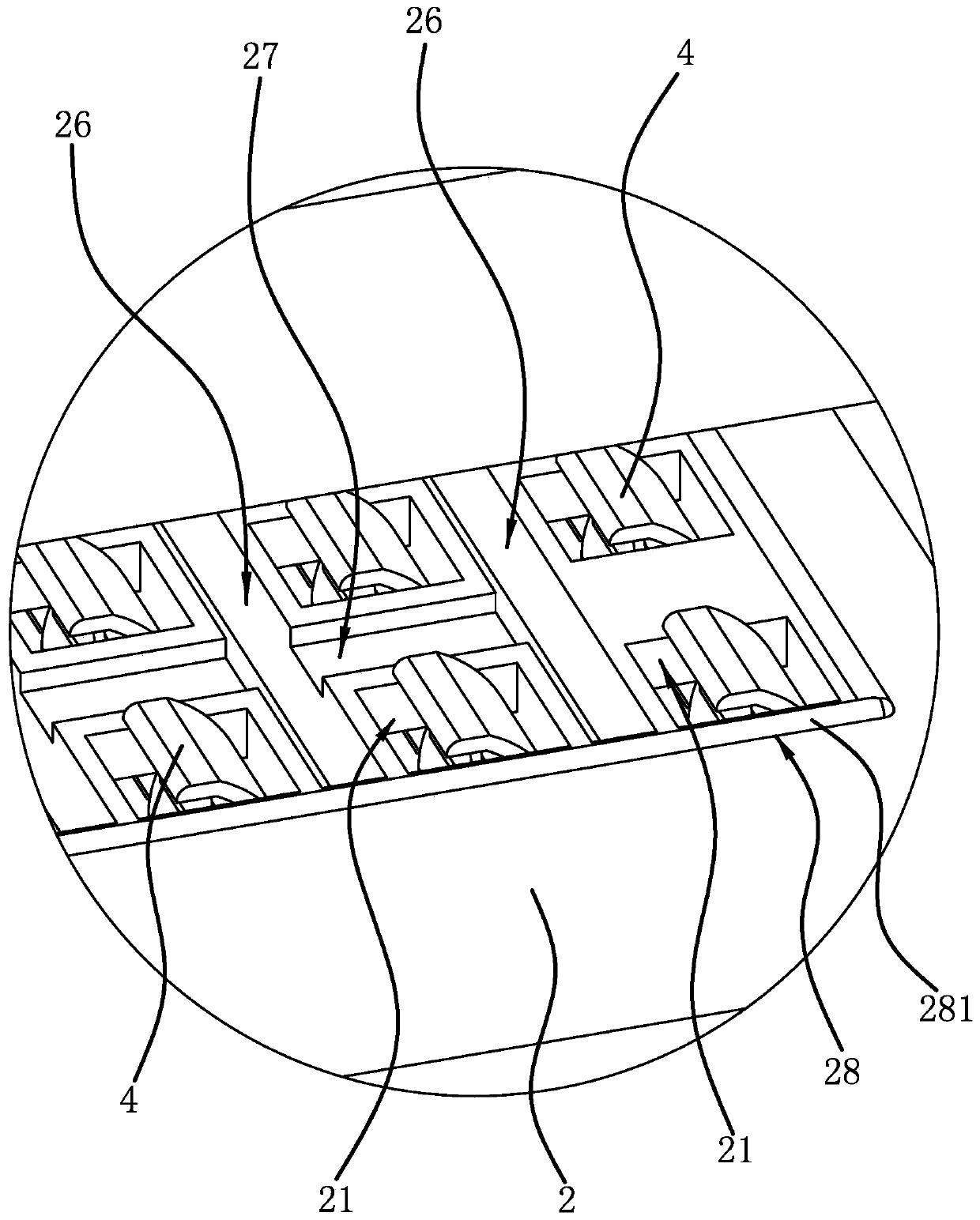 A new energy battery installation structure