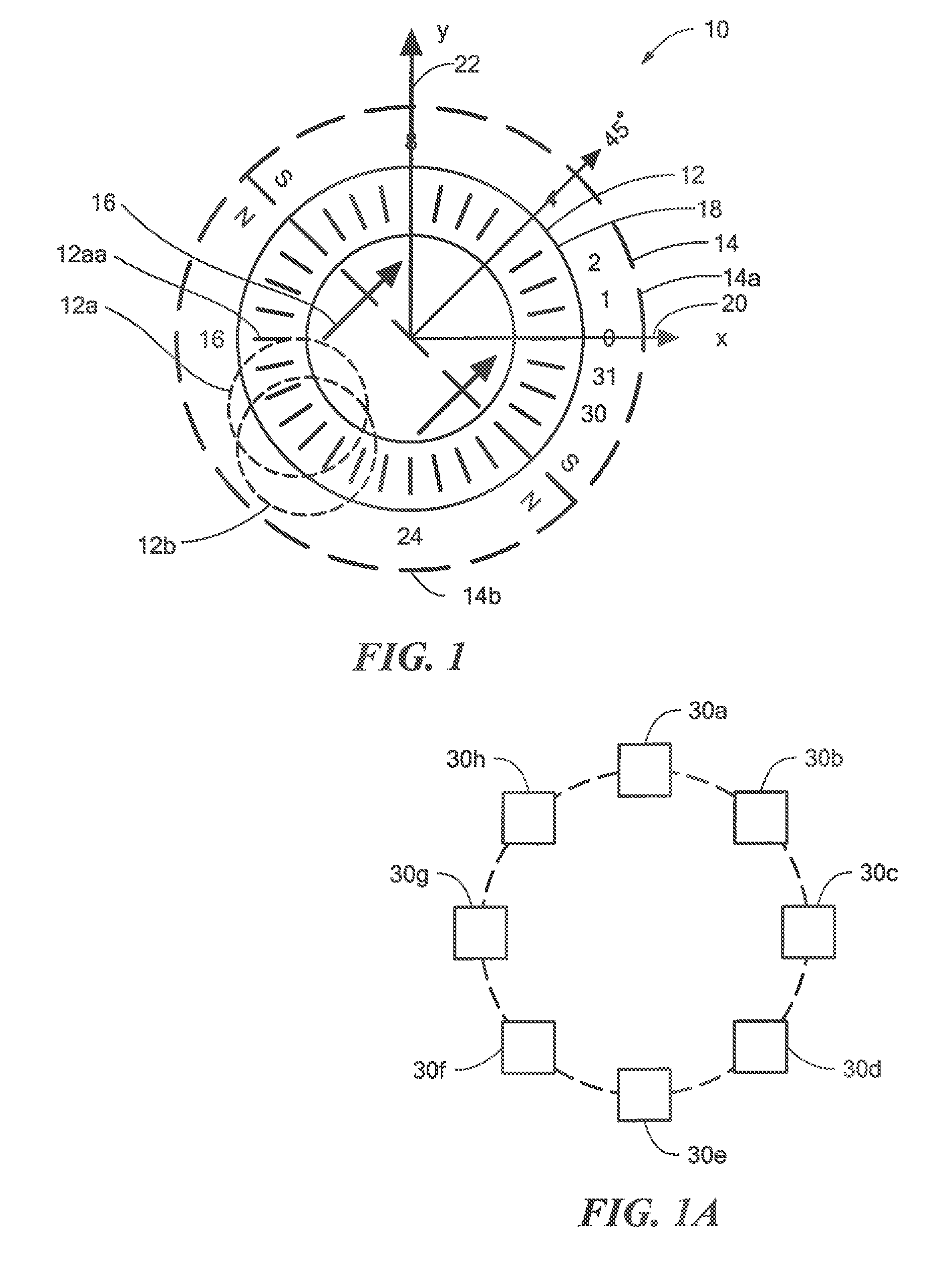 Circular vertical hall magnetic field sensing element and method with a plurality of continuous output signals