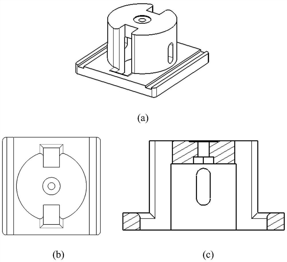 Clamp for impact tensile fatigue test of round bar test piece