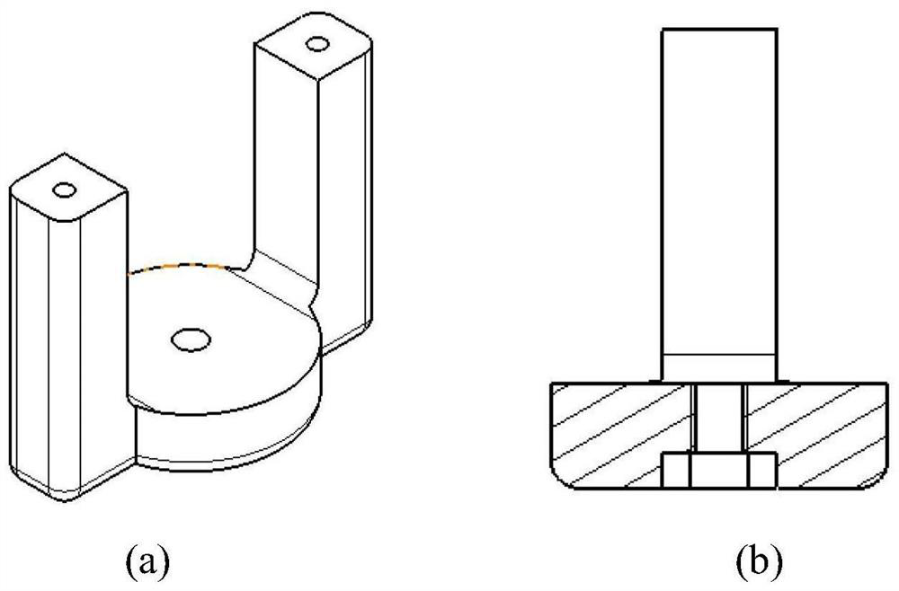 Clamp for impact tensile fatigue test of round bar test piece