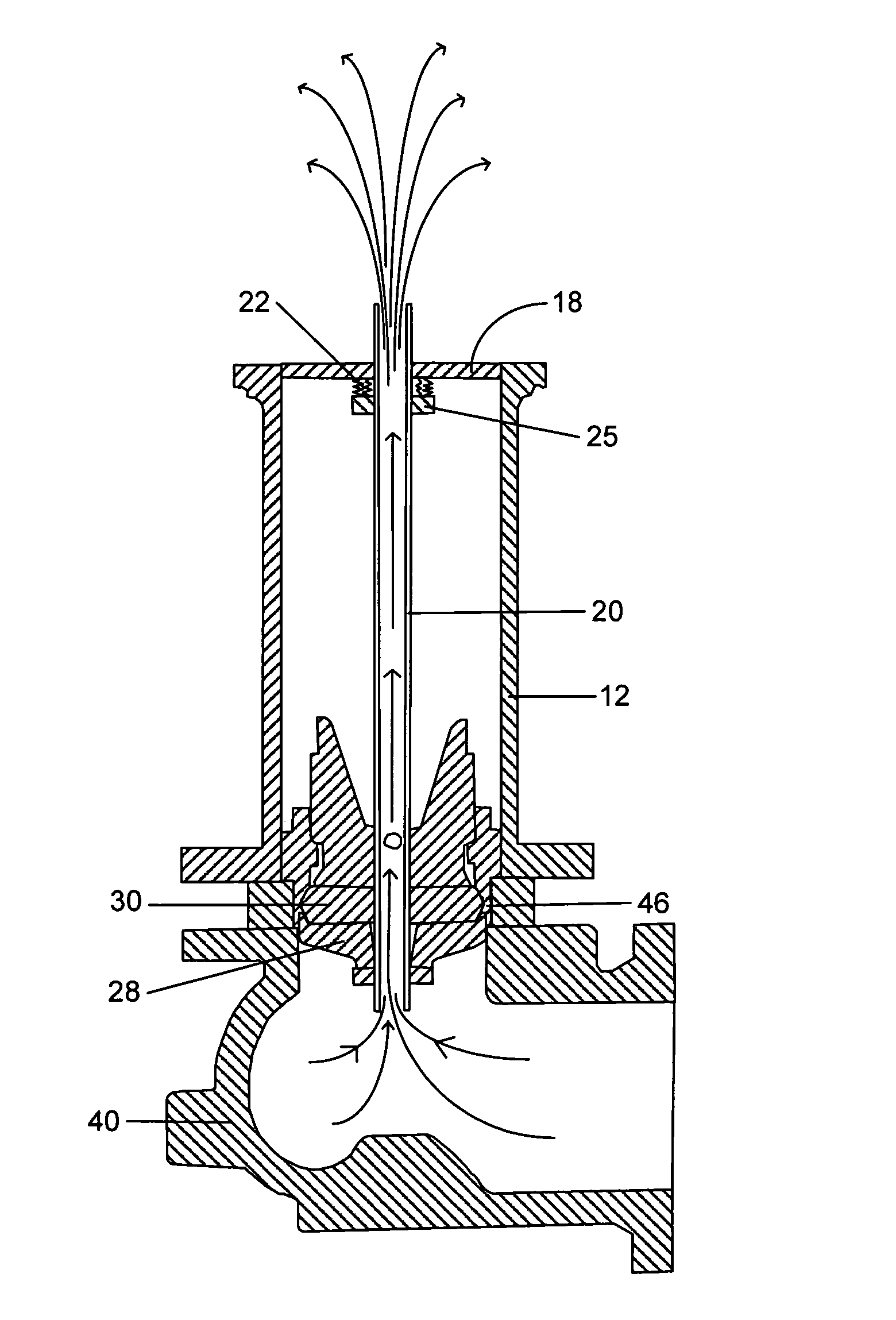 Wet barrel fire hydrant flow preventer