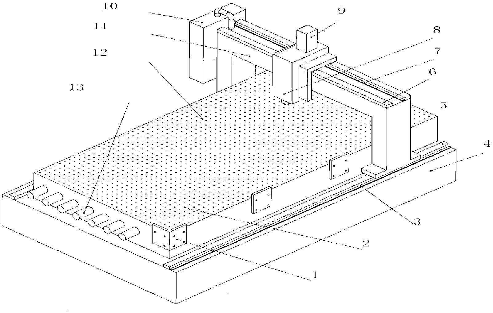 Preparation equipment for large-size fine embossed metal plate