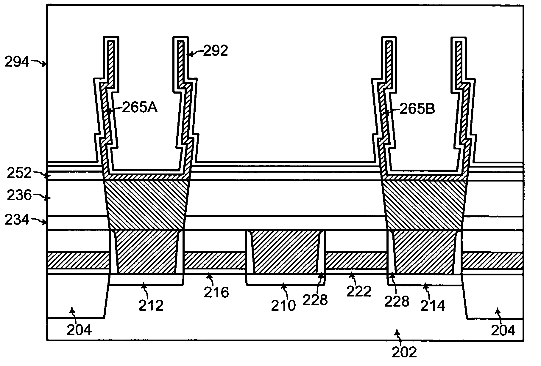 Fabrication of lean-free stacked capacitors