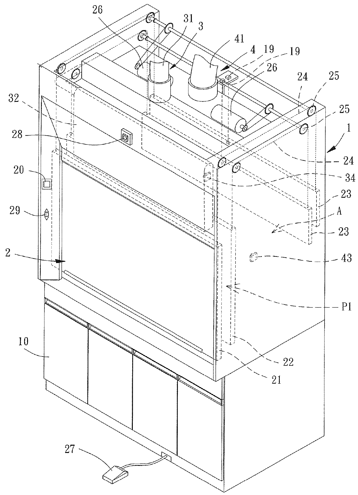 Air Replenishing Fume Hood