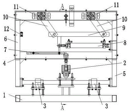 Pneumatic gripper type automatic roller cover opening mechanism