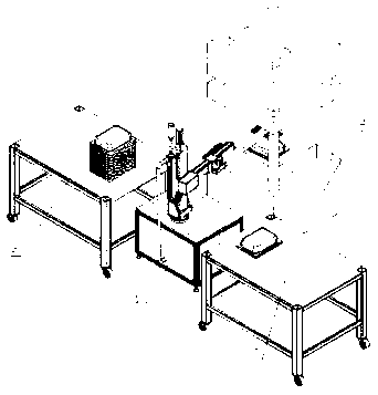 Automatic loading/unloading system for stamping production line robots and control method thereof